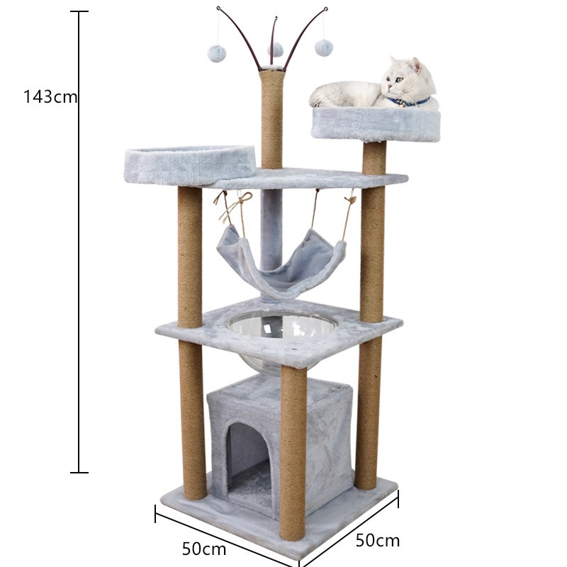 Pet Furniture Factory - Multi-level Cat Tree Scratching Post Tower Condo Indoor Supplies