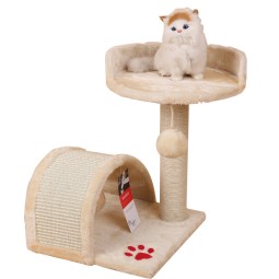 Cat Climbing Frame Factory - Cat Jumping Standing Frame Wooden Scratcher Tower with Ball