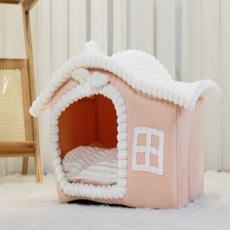 Cat Hut Manufacturer - New Style Semi-closed Warm Breathable Foldable Comfortable Hut
