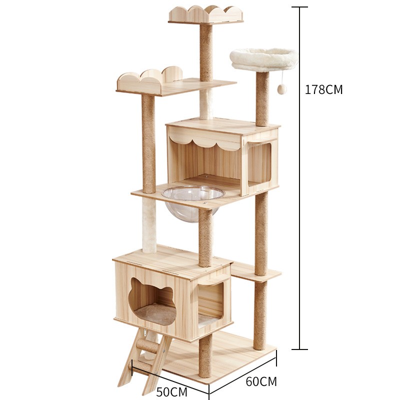 Cactus Climbing Frame Factory - Cat Sisal Column Toy Claw Jumping Platform Modern Tower