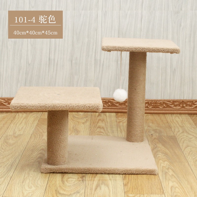 Cat Scratching Post Factory - Pet Climbing Frame Scratcher Tree with Toy Indoor Cat House