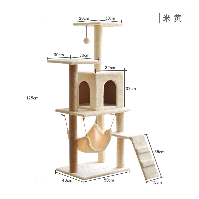 Pet Furniture Factory - Multi-level Cat Tree Scratching Post Tower Condo Indoor Supplies