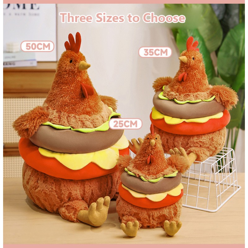 Chicken Plush Toy Manufacturer - Wholesale Lifelike Soft Chook Pillows Hugging Rooster Plush