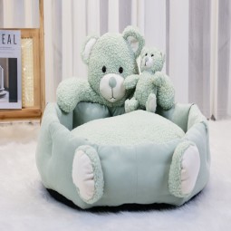 Pet Sofa Bed Manufacturer - Brand New Comfortable Animal Shape Dog Sofa with Dolls