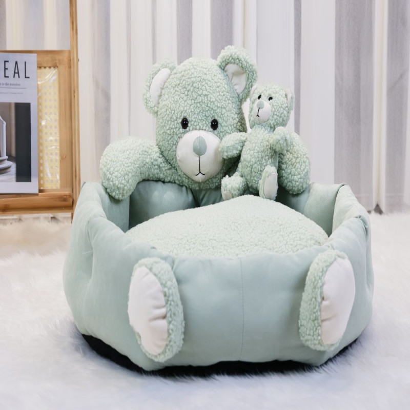 Pet Sofa Bed Manufacturer - Brand New Comfortable Animal Shape Dog Sofa with Dolls