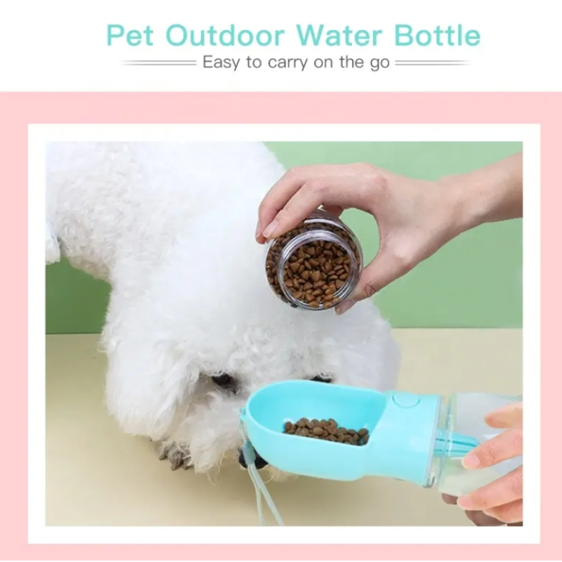 Pet Water Bottle Factory - Portable Dog Cat Water Bottle 3-in-1 Travel Bowl Leakproof