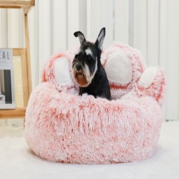 Pet Bed Supplier - Warm Sleeping Cat Nest Soft Basket Cushion Large Leather Dog Bed