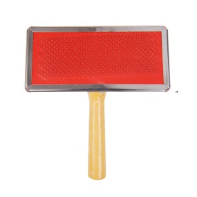 Pet Fur Brush Factory - News for 2024 Wooden Handle Fur Brush Pet Cleaning Beauty