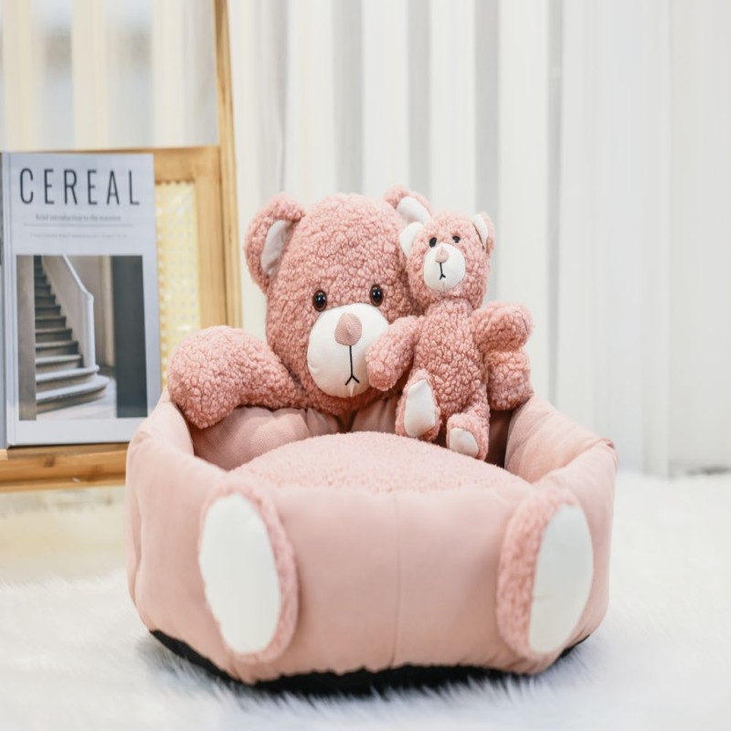 Pet Sofa Bed Manufacturer - Brand New Comfortable Animal Shape Dog Sofa with Dolls