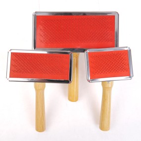 Pet Grooming Comb Manufacturer - Dog Cat Hair Grooming Comb Floating Wooden Handle Brush