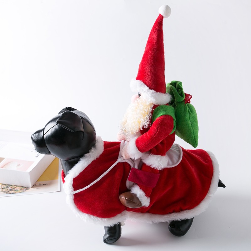 Christmas Pet Clothes Manufacturer - Dogs Cats Santa Hat Scarf Red Color Accessories