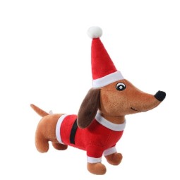 Stuffed Dog Toy Supplier - Factory Plush Christmas Santa Dachshund Plant Stuffed Toy