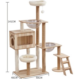 Cactus Climbing Frame Factory - Cat Sisal Column Toy Claw Jumping Platform Modern Tower