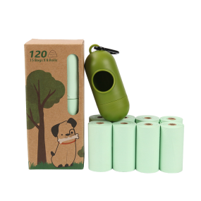 Poop Bag Set Supplier - 8 Rolls Biodegradable Dispenser