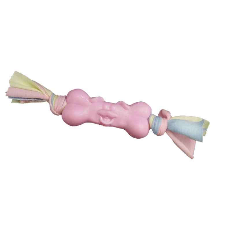 Pet Chewing Toys Supplier - Dog Face Bone Shaped Strip