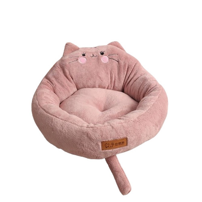 Cat Pet Bed Supplier - Coral Velvet Printed Breathable