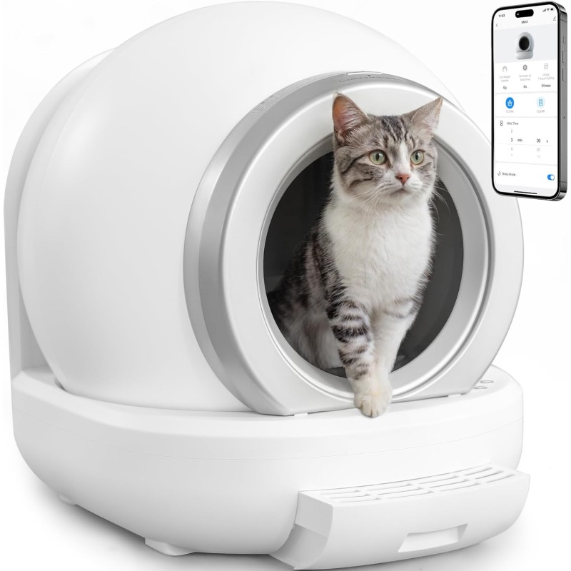 Self Cleaning Cat Litter Box Supplier - Tuya App Smart Sensor