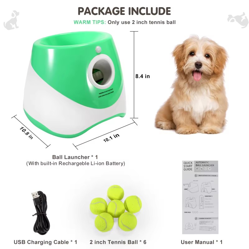 Dog Ball Launcher Manufacturer - USB Rechargeable Adjustable