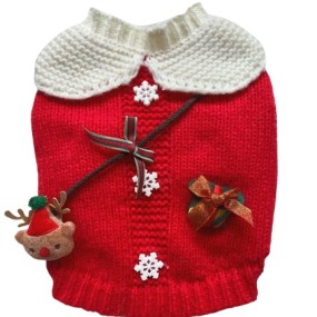 Pet Christmas Sweater Manufacturer - Winter Snow Elk Knitted