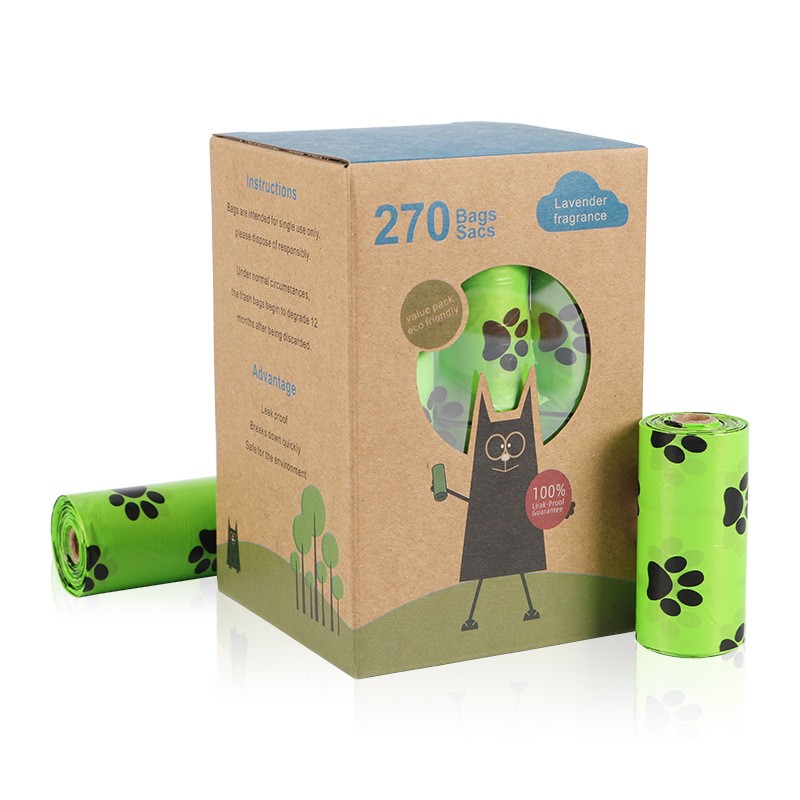 Dog Poop Bag Factory - 18 Rolls Green Dispenser Set