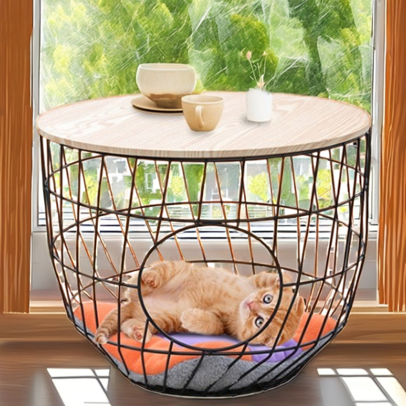 Pet Coffee Table Supplier - Mood Design with Cat Nest
