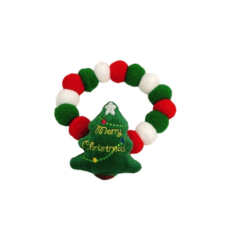 Pet Collar Supplier - Colorful Knitted Cotton Bell