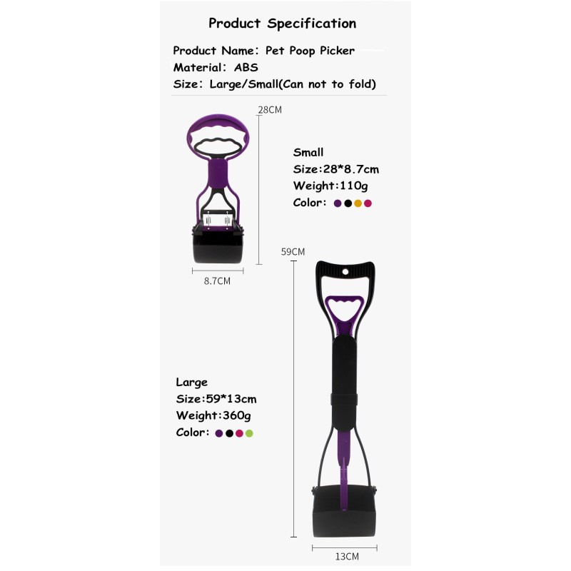 Pet Poop Scooper Supplier - Long Handle Bag Attachment