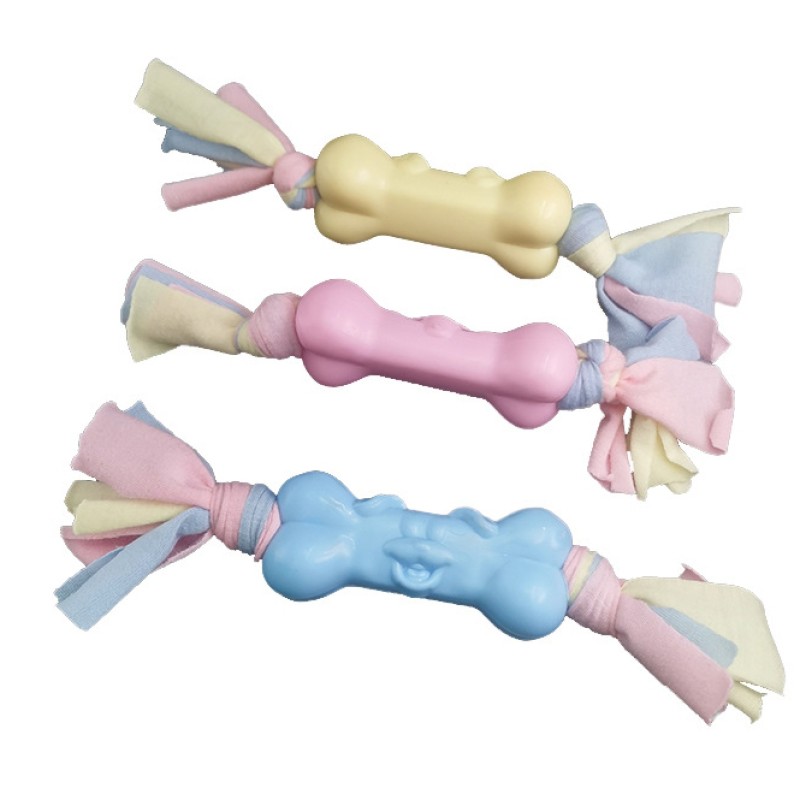 Pet Chewing Toys Supplier - Dog Face Bone Shaped Strip