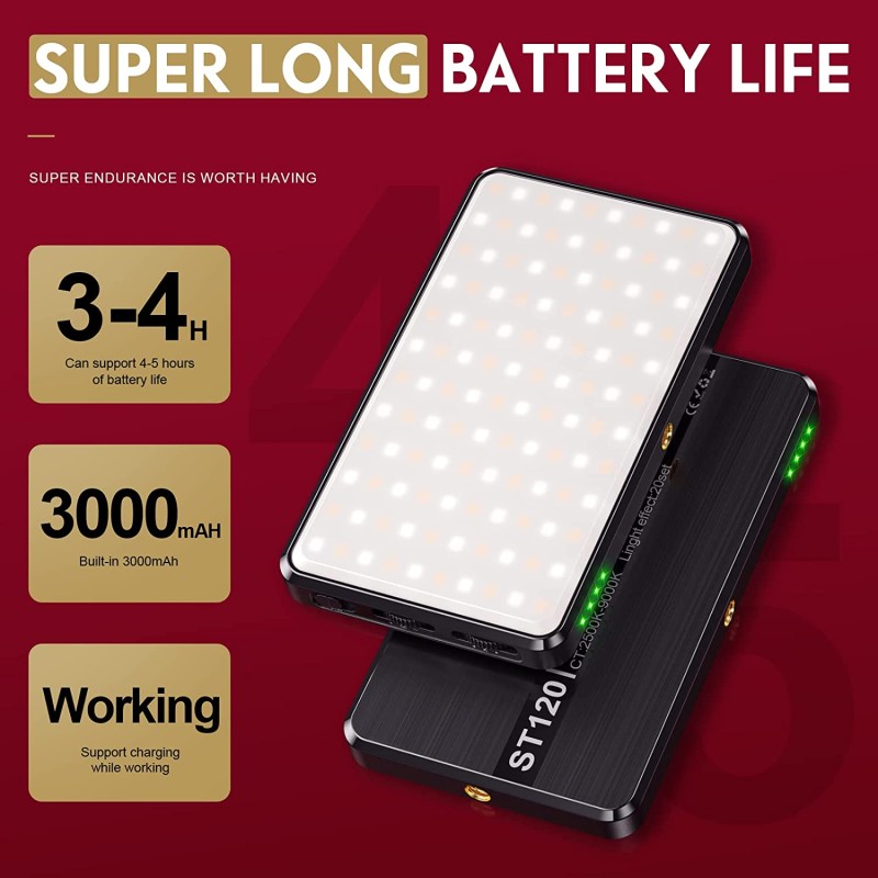 Clip Phone Light Supplier - Rechargeable 120 LED Selfie Light for Phone Pad Laptop Conference