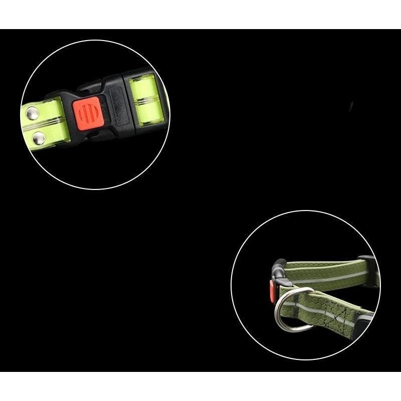 Glow Pet Collar Factory - Adjustable Glow Pet Dog Cat Puppy Safe Luminous Flashing Necklace