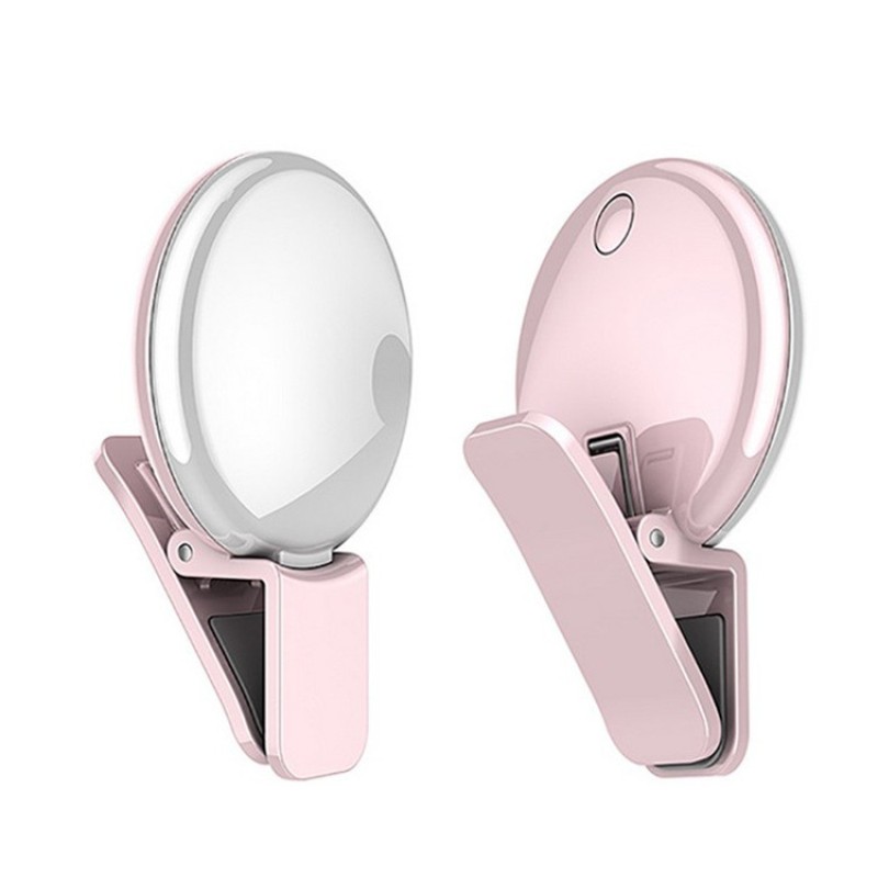Mini Ring Light Factory - Rechargeable Selfie Ring Light with Spring Clip for Phone Photography