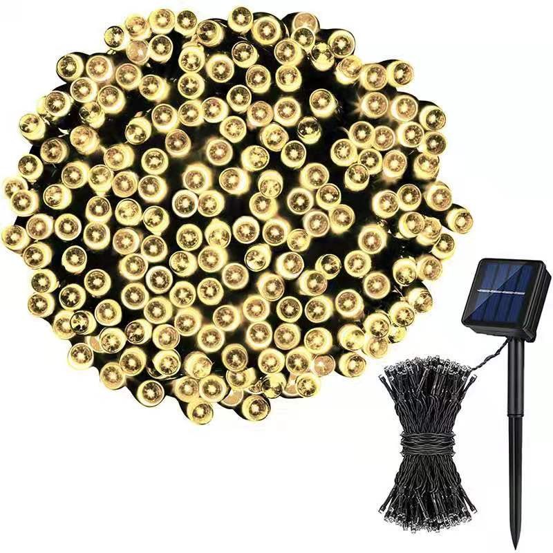 Holiday Lights Factory - 100 LED 12m Solar String Light 8 Modes for Wedding Holiday Decoration