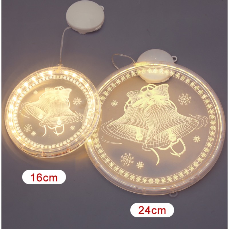 Window Lights Supplier - Christmas Window Lights Battery Operated 3D Lamp Indoor Outdoor Hanging