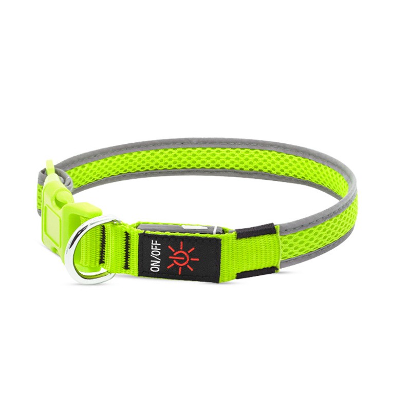 Electronics Dog Collar Manufacturer - Christmas Gift LED Dog Collar Adjustable Mesh Ring Light