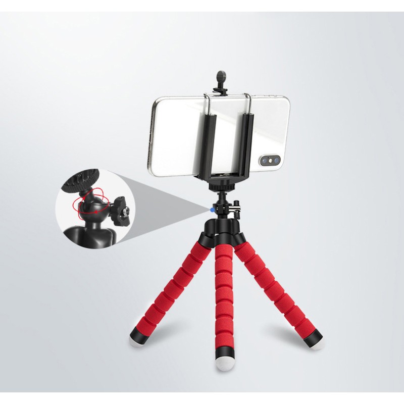 Flexible Tripod Supplier - Sponge Octopus Phone Holder Flexible Tripod for Mobile Phone Camera