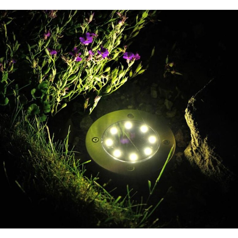 Decorative Solar Light Supplier - 8 LED Solar Garden Lights Colorful Landscape Hotel Decoration