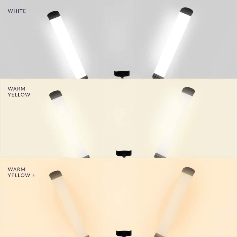 LED Makeup Lamp Supplier - Dual Arm Lash Lamp Flicker-free Lighting with Tripod Phone Holder