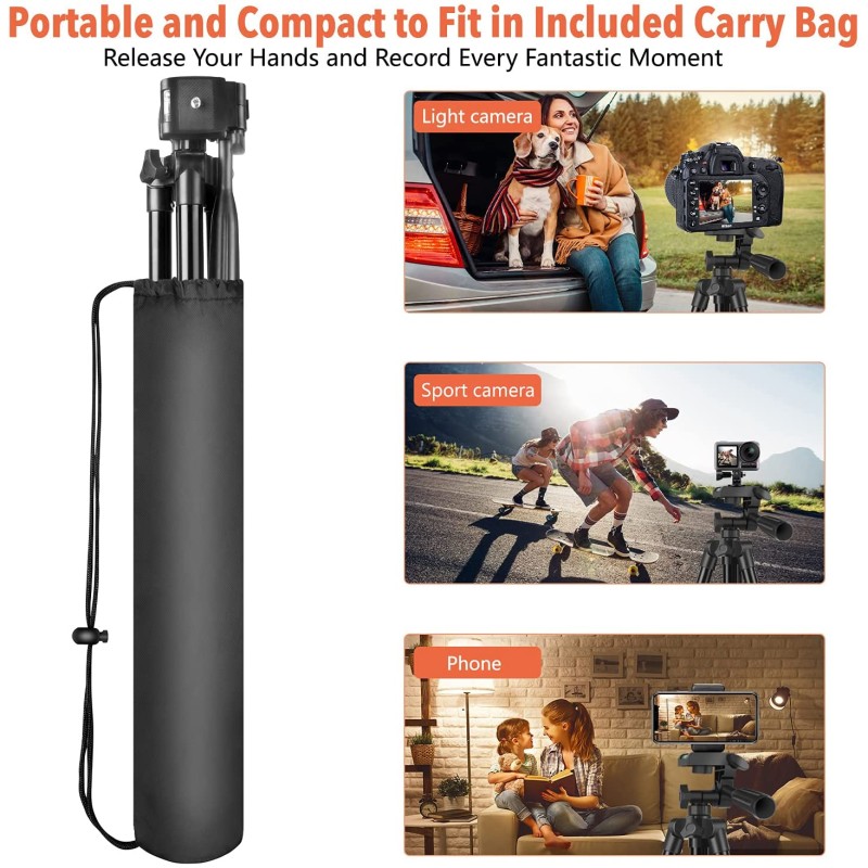 Phone Tripod Manufacturer - Lightweight Travel Desktop Tripod with Phone Holder Remote Control