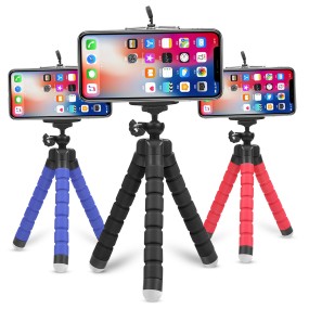 Flexible Tripod Supplier - Sponge Octopus Phone Holder Flexible Tripod for Mobile Phone Camera