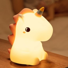 Unicorn Night Light Factory - 16 Color Changing USB Rechargeable Nightlight for Kids Bedroom