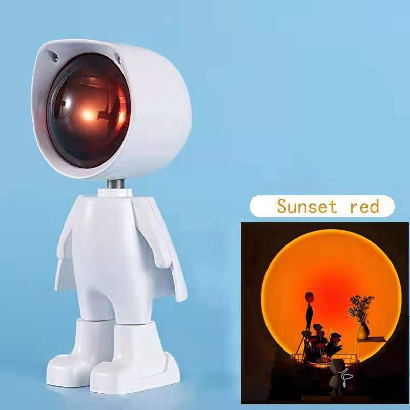 Robot Projector Manufacturer - Robot Sunset Projector Light Rainbow Astronaut Night Lamp Props