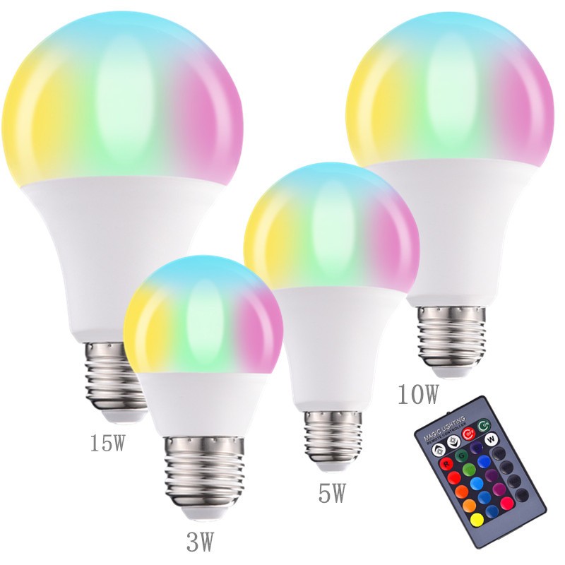 Smart Bulb Factory - Remote Control Color Changing E27 E26 Bulb for Bar Party Events
