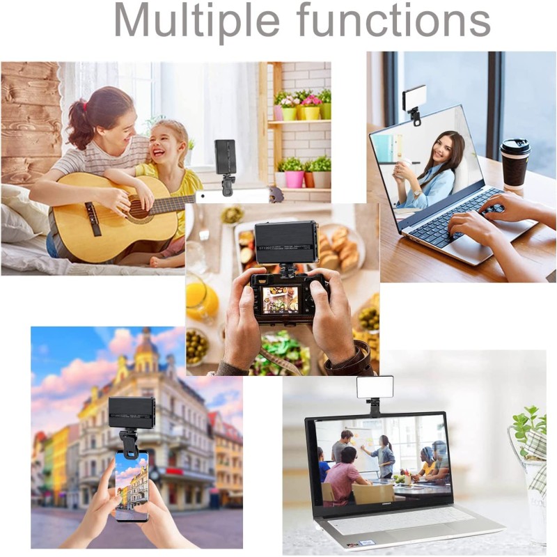 Clip Phone Light Supplier - Rechargeable 120 LED Selfie Light for Phone Pad Laptop Conference
