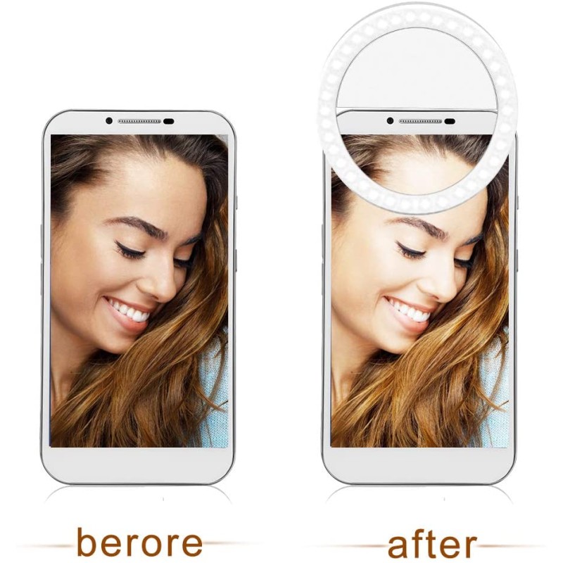 Mobile Ring Light Manufacturer - Hot Sales Mini Portable Clip-on Selfie Fill Light Round Ring