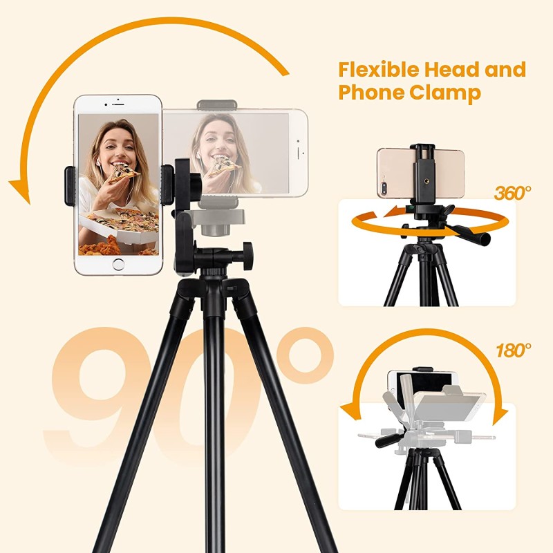 Camera Tripod Factory - Portable Professional Tripod with 3-Way Head Lightweight Aluminum