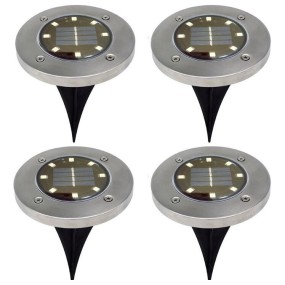 Solar Garden Light Factory - 8 LED Spike Ground Waterproof Garden Outdoor Landscape Lighting