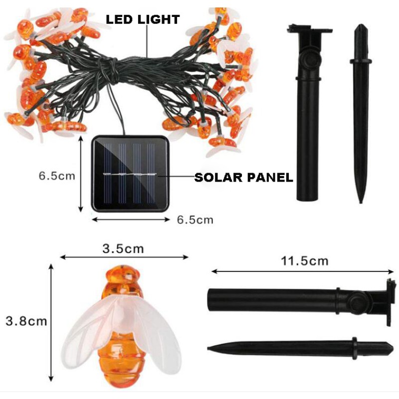 Solar Animal Light Supplier - Popular Solar Animal Bee LED Light Festival Decoration CE RoHS