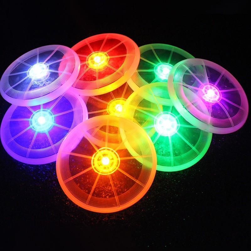 Pet Frisbee Factory - Flying Disc Dog Training Toys with LED Flashing Lights Outdoor