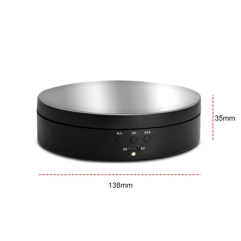 Display Turntable Manufacturer - 3 Speed Electric Rotating Stand 360 Degree Jewelry Holder