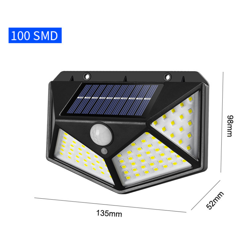 Solar Sensor Light Factory - 100 LED 3 Mode Motion Sensor Outdoor Wall Solar Light CE RoHS